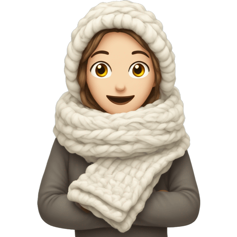 cozy winter folded blanquet emoji