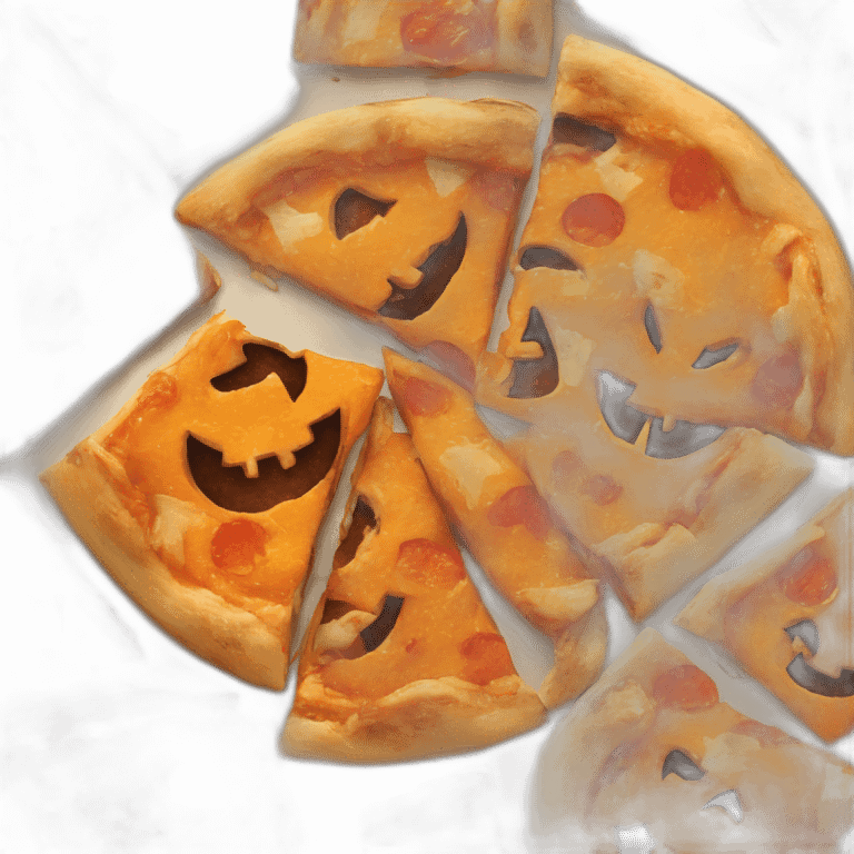 Halloween pumpkin pizza emoji