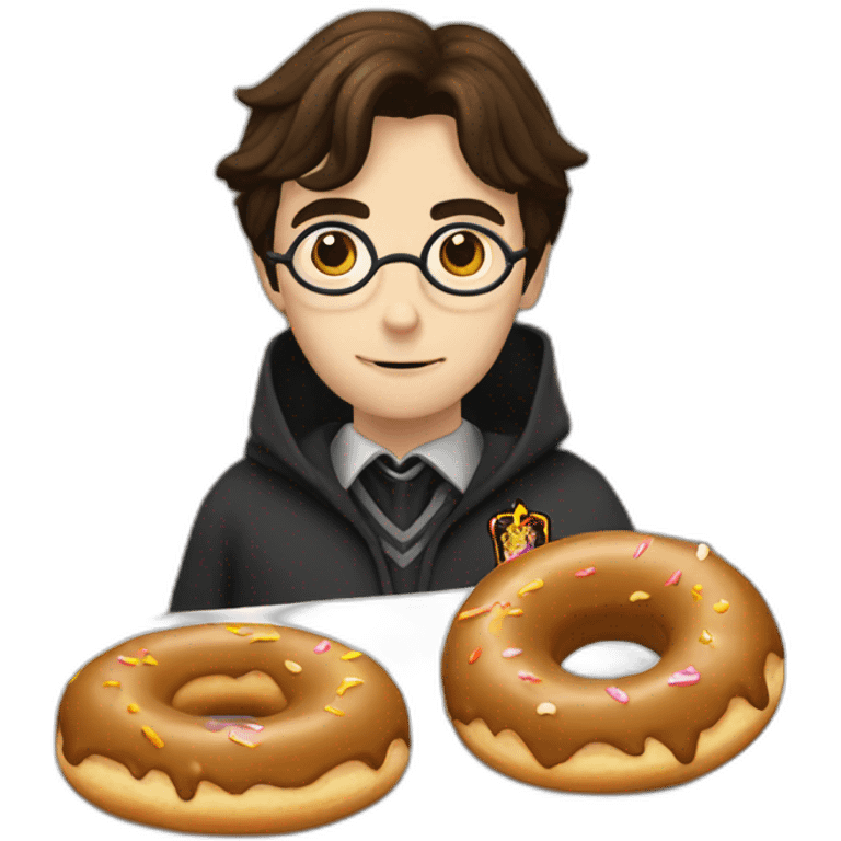 Harry Potter qui mange un donuts emoji