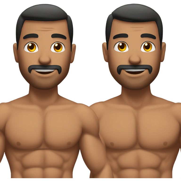 Generate a High Testosterone Alpha Men. with muscles  emoji