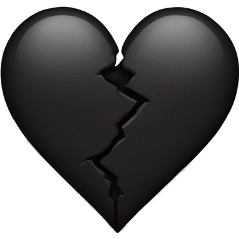 Black broken heart emoji