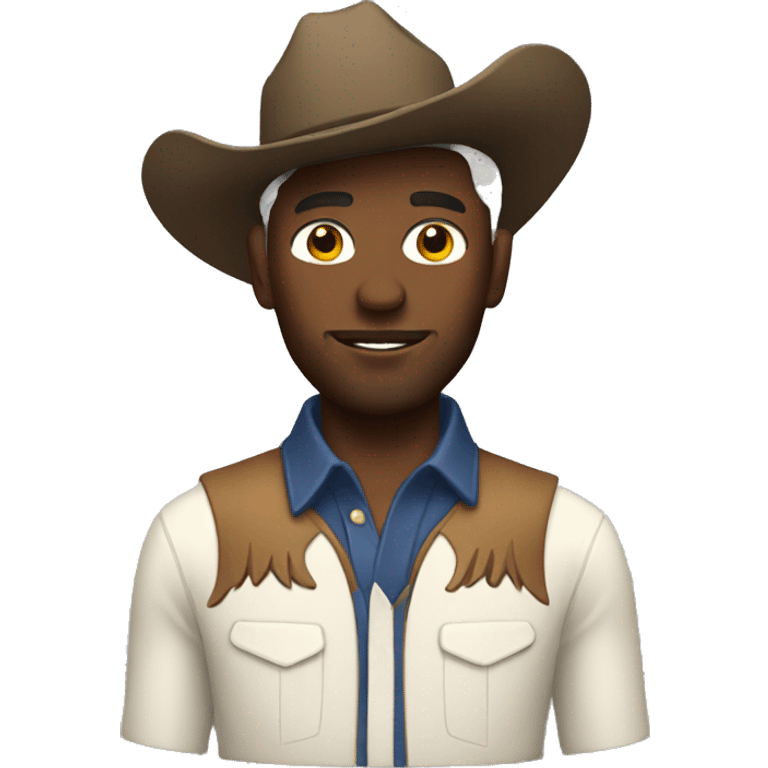 White cowboy  emoji