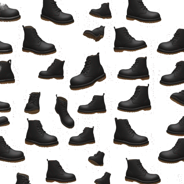 Black doc Martin boots emoji