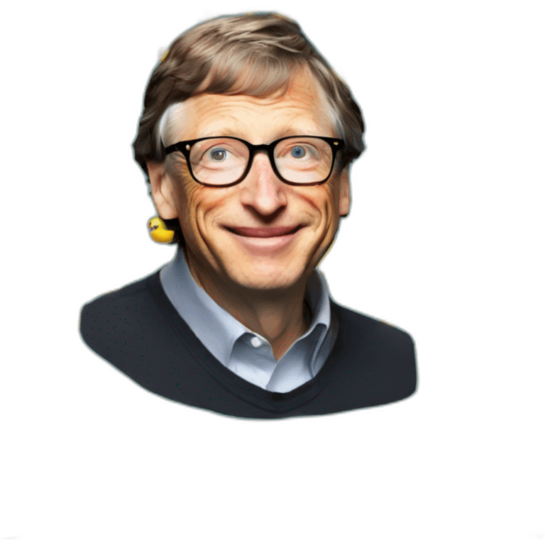 Bill Gates rubber duck emoji