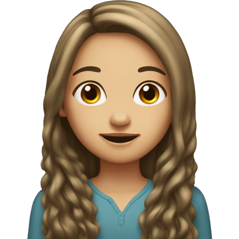 Long hair girl emoji