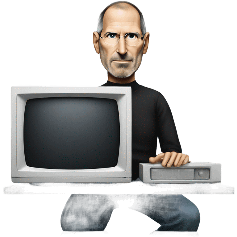 steve jobs mentre guarda la tv emoji