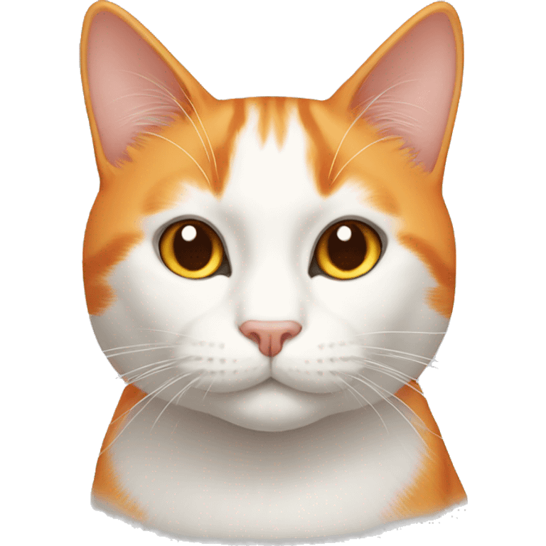 orange white cat emoji