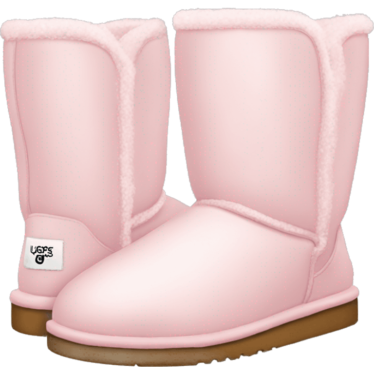 pale pink winter uggs emoji