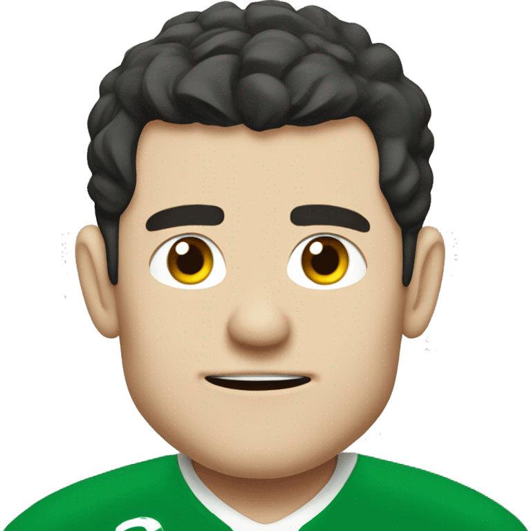 Cartoon Johnny Sexton in an Irish rugby jersey emoji