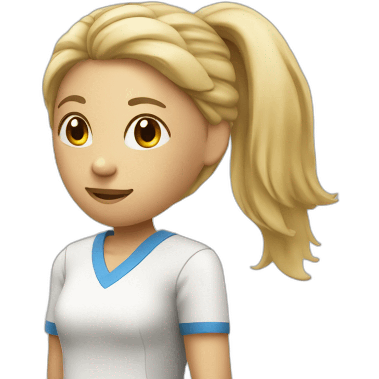 Female fisiotherapist tennis player emoji