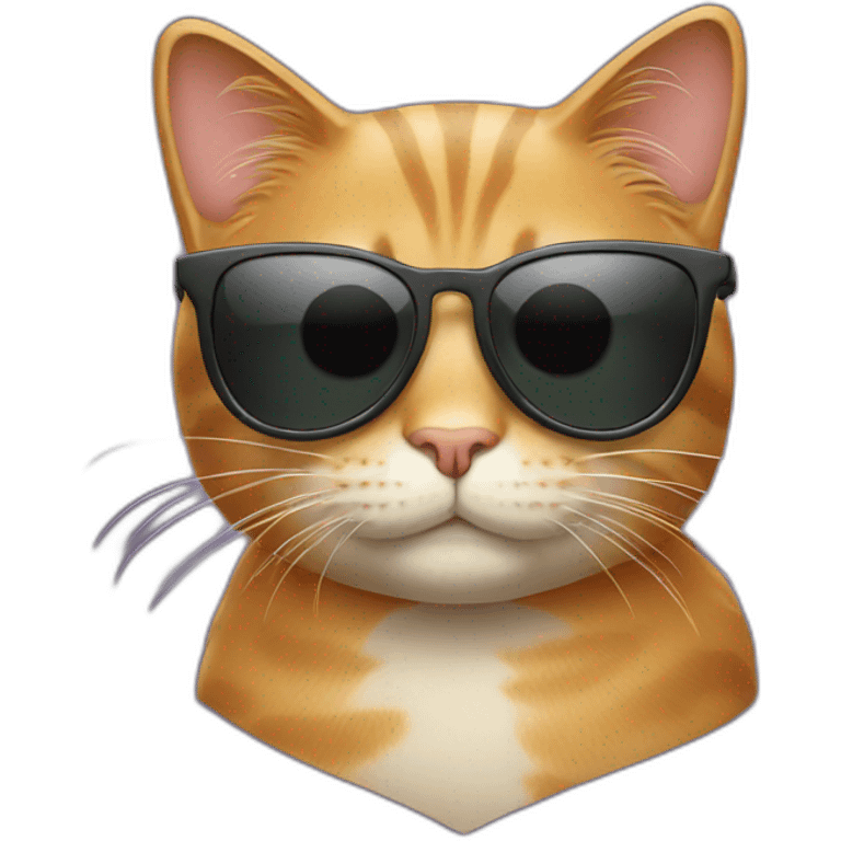 Cat with sunglasses emoji