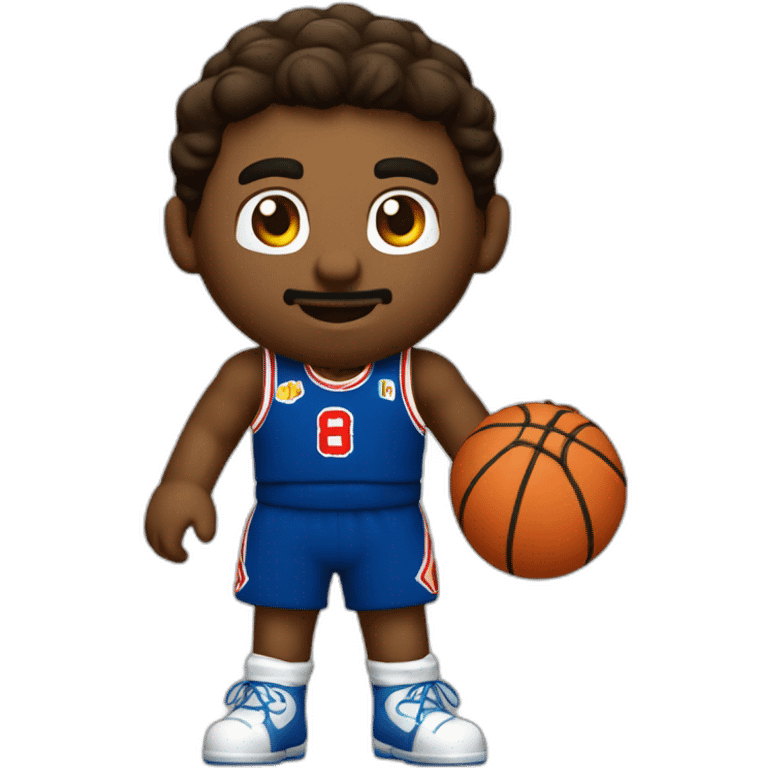 Jugador de basket camiseta MARIO emoji