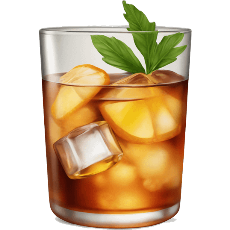 one Old Fashioned cocktail emoji