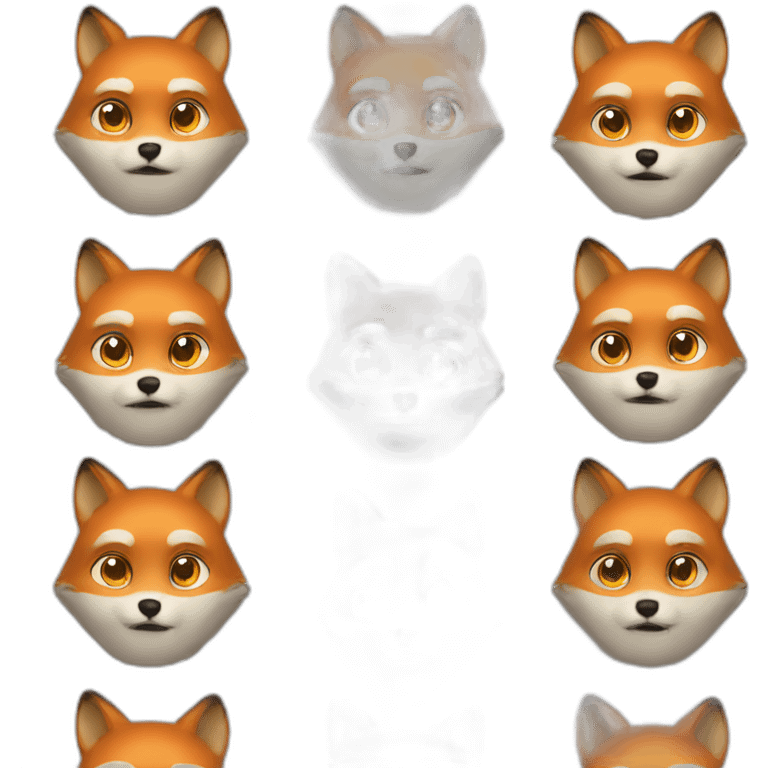 Fox boy computer programmer emoji