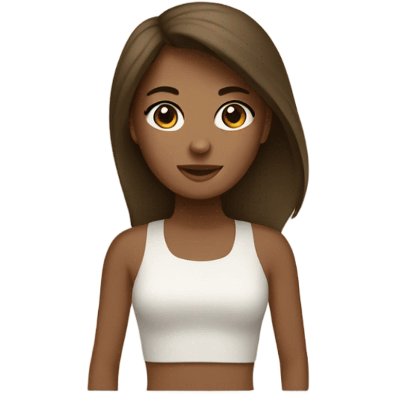 beige macbook with brunette girl emoji