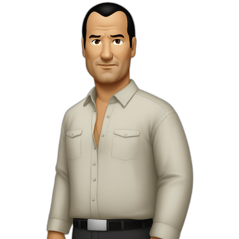 steven-seagal cartoon wearing long shirt emoji