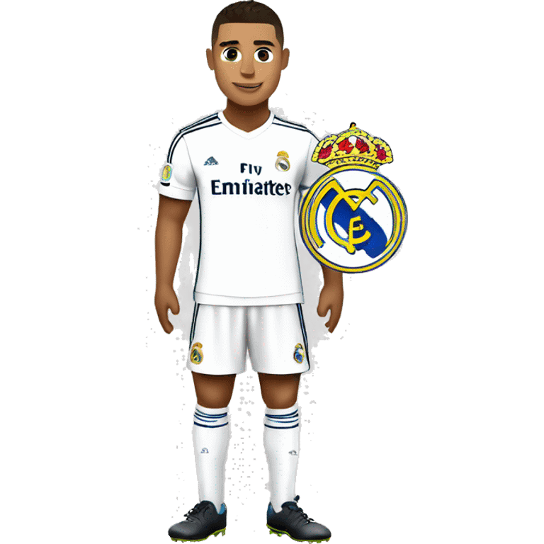 Ronaldo with real madrid jersey say thankyou emoji