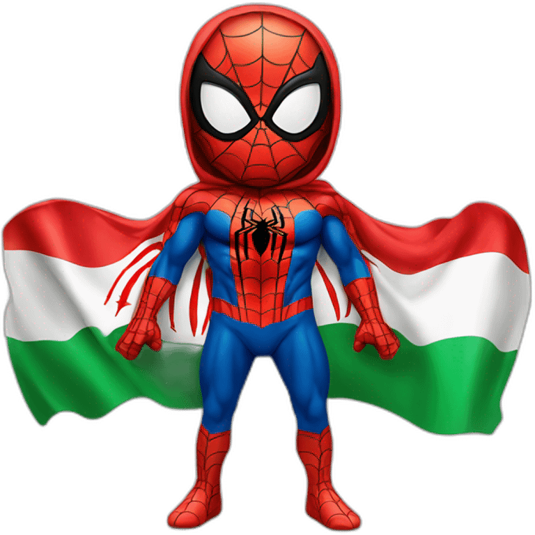 spiderman with iran flag as his cloths emoji