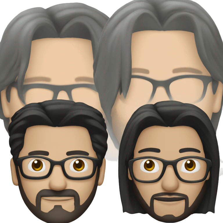 Keanu Reeves in glasses from Matrix emoji