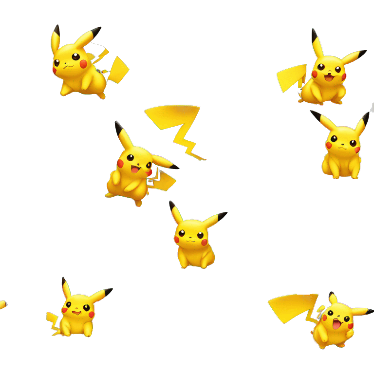 Pikachu sur nuage emoji