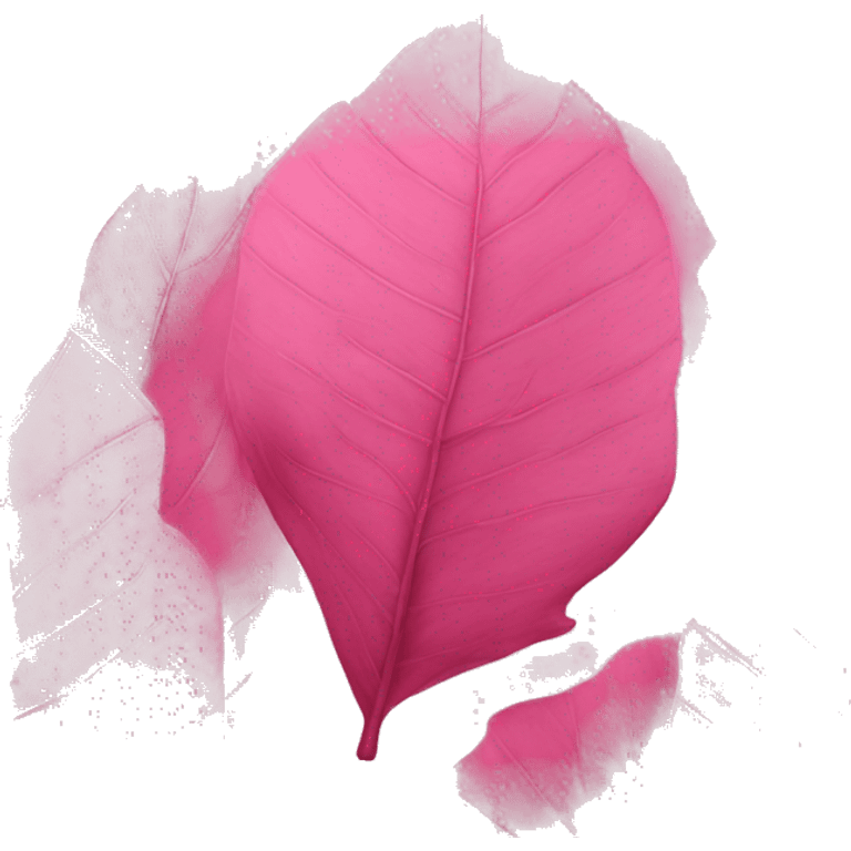 Pink leaves emoji