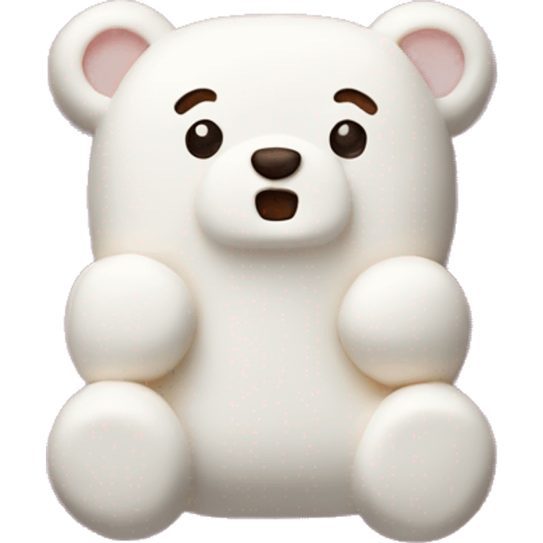 Bear-shaped marshmallows emoji