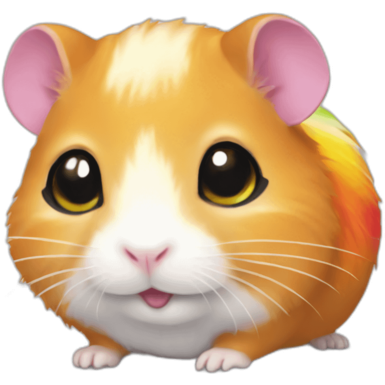 rainbow hamster emoji