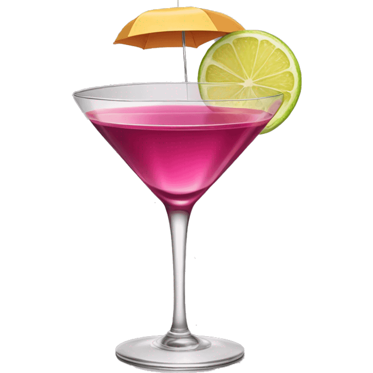 Cosmopolitan cocktail emoji