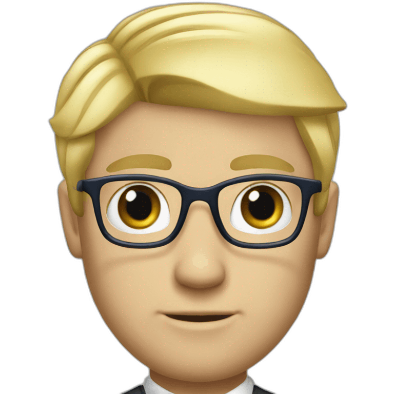 blond men lawyer blue eyes emoji