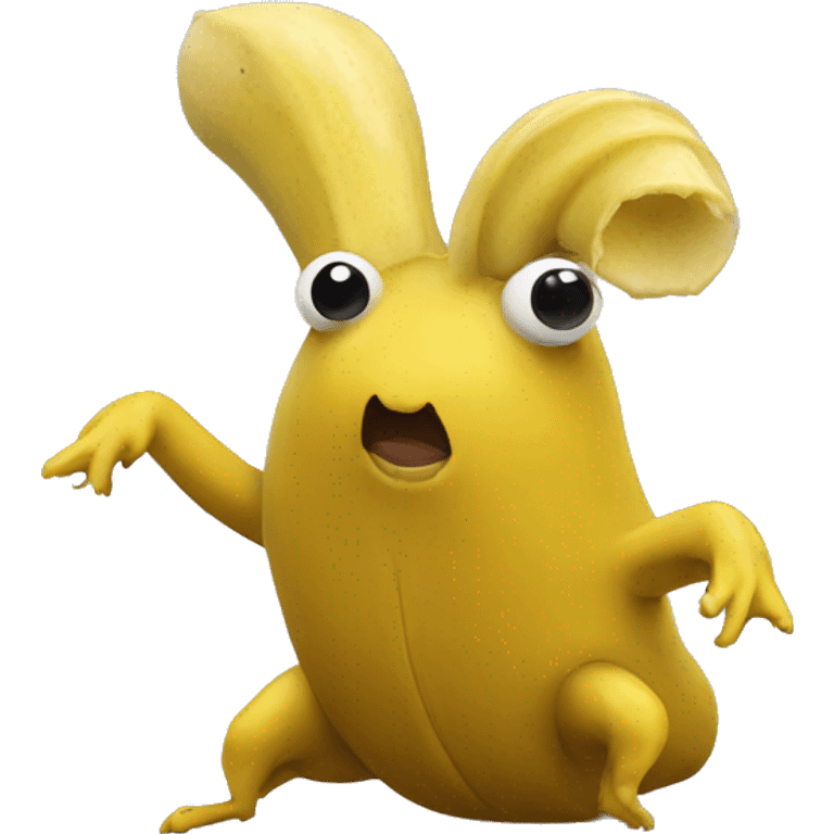 banana slug no legs emoji