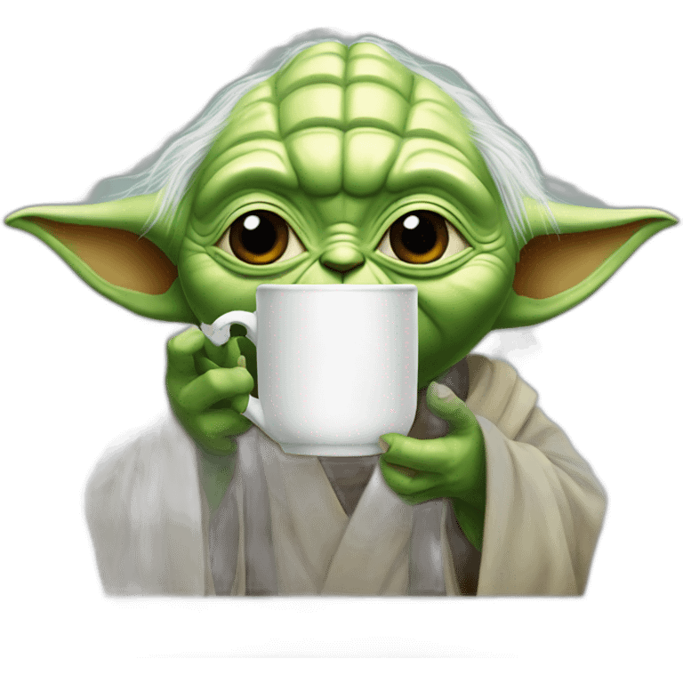 yoda drink tea emoji