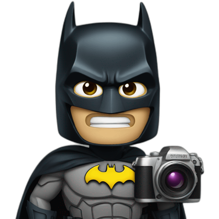 batman with a camera emoji