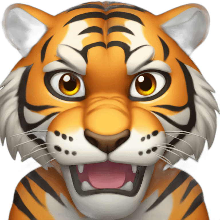 Angry tiger emoji