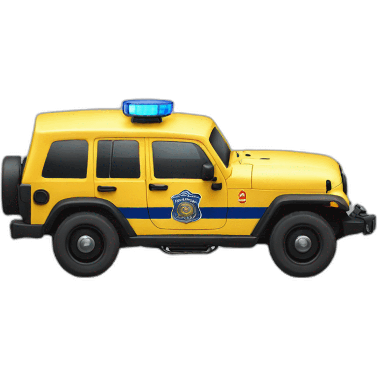 jeep police car emoji