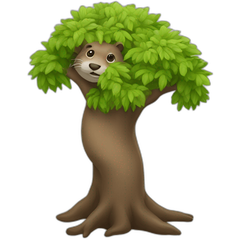 Arbre avec loutre emoji