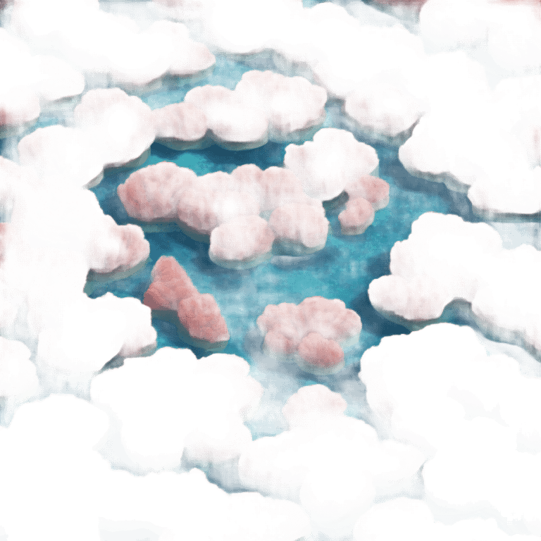 Coral reef in a the shape of a heart emoji