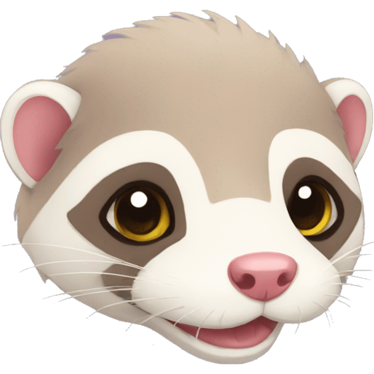 a cuddly ferret emoji