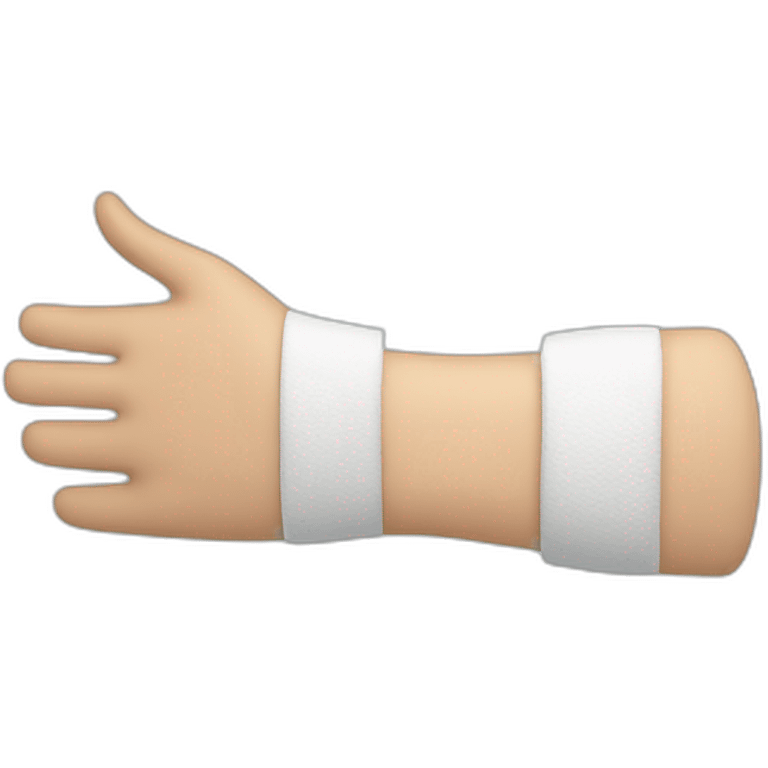 Arm cast emoji