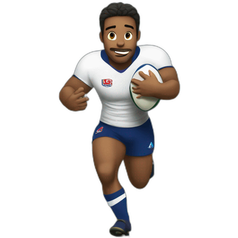 M’bappé playing rugby emoji