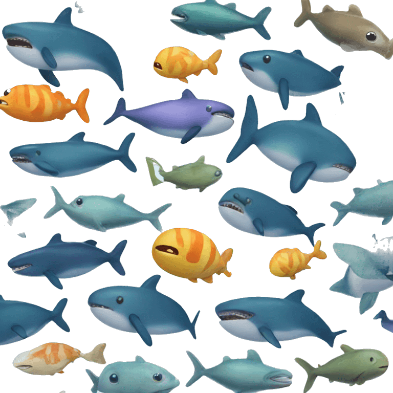 Sea animals emoji