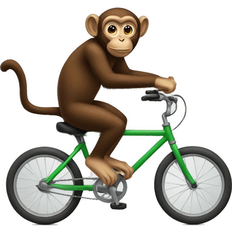 monkey riding a bike emoji