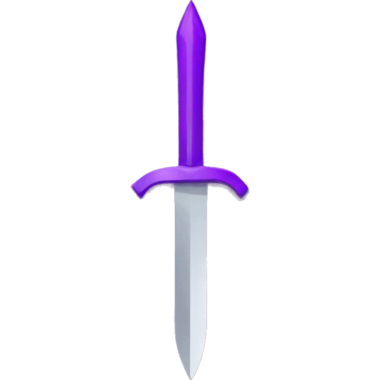 purple triangle intersected by a purple sword  emoji