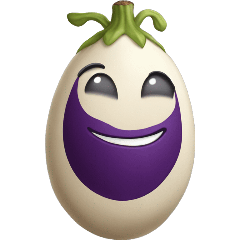 Tan eggplant emoji