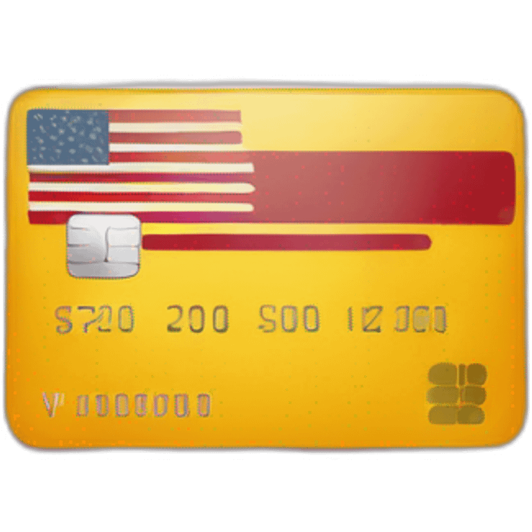 credit card with us flag emoji