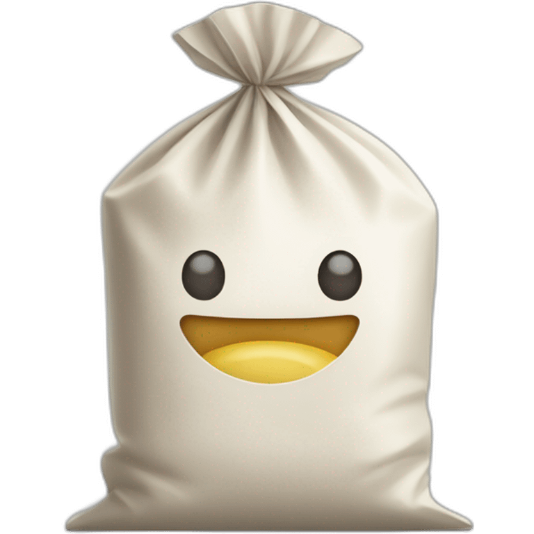 Sandwich bag with flour in it emoji