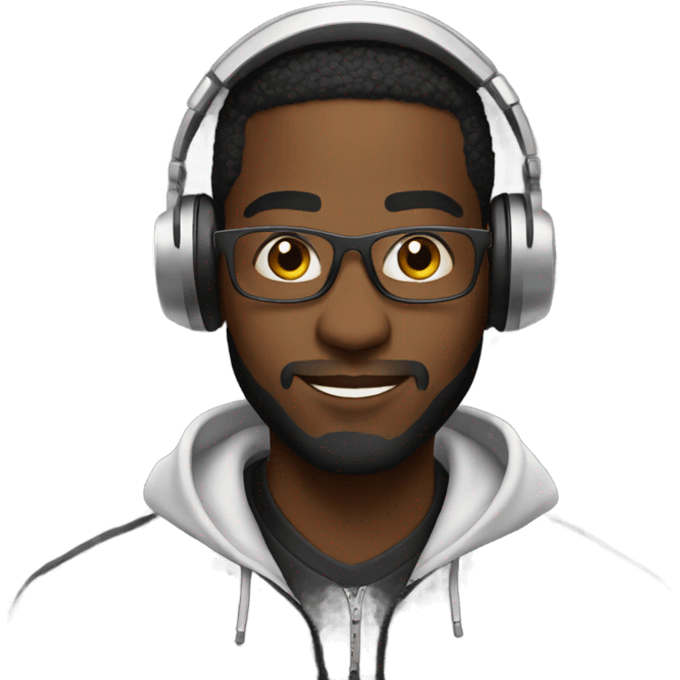 Black dj emoji