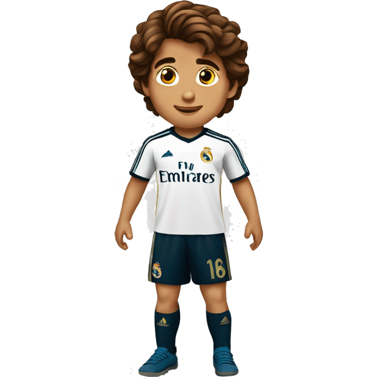 niño Del Real Madrid 7 años con el pelo marron emoji