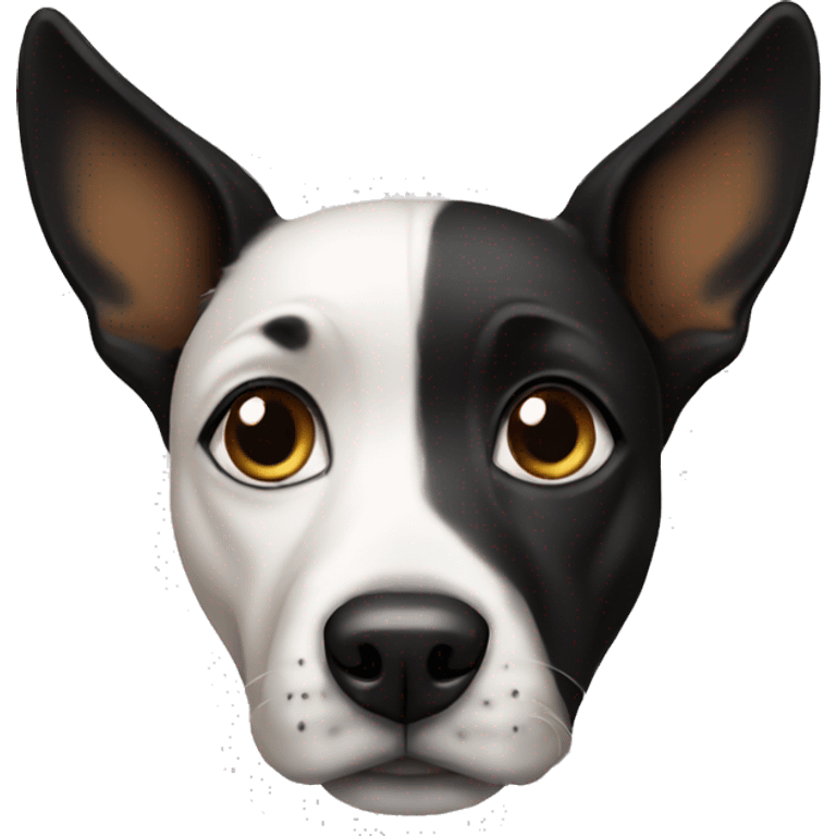 Dog with black ears emoji