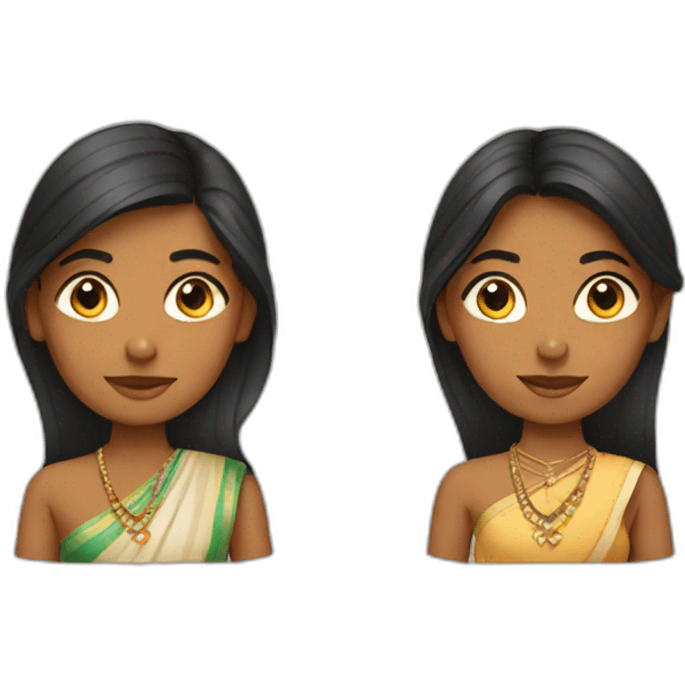 2 indian girls emoji