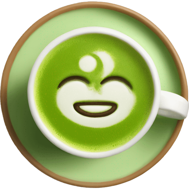 Matcha latte in a cup emoji